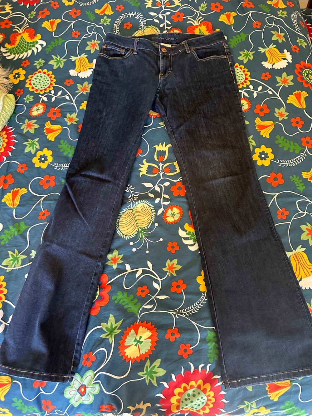 Banana Republic Dark Blue Wide-Leg Jeans